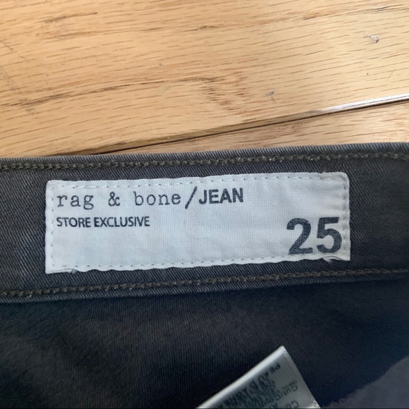 Rag & Bone Halifax Skinny Legging Army Green 25 - Picture 9 of 10